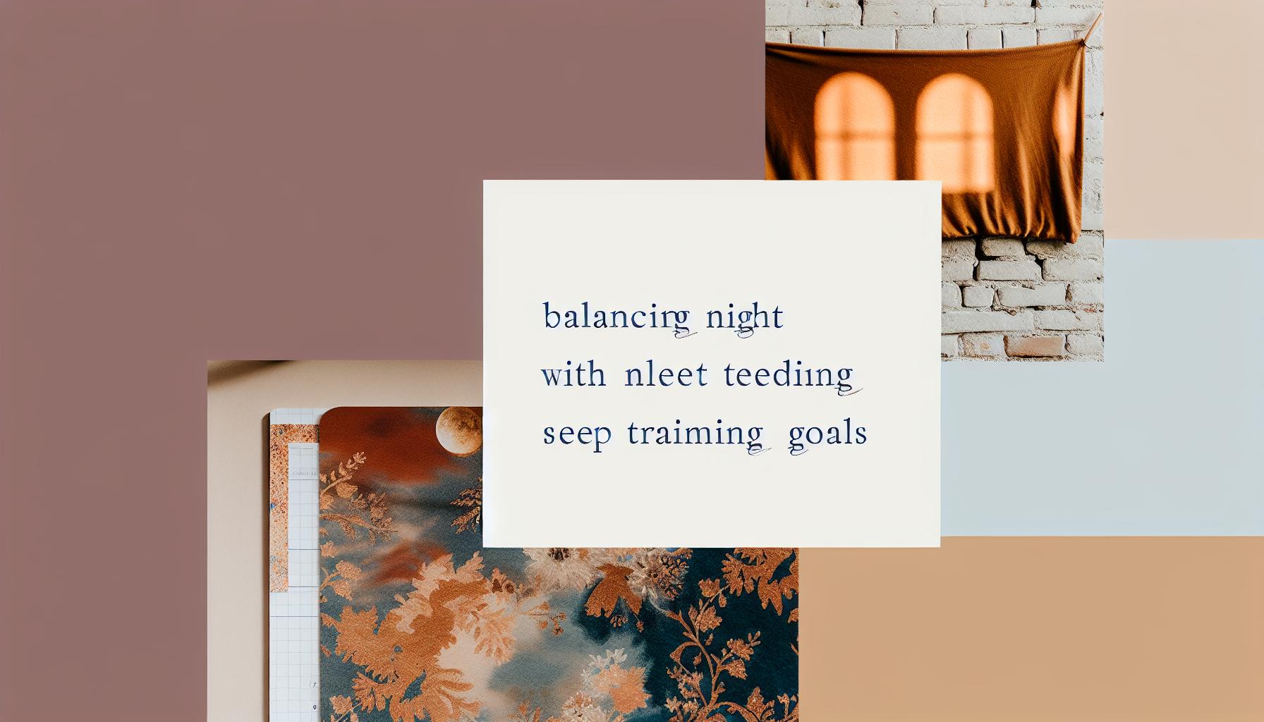 Balancing Night Feedings with Sleep Training Goals