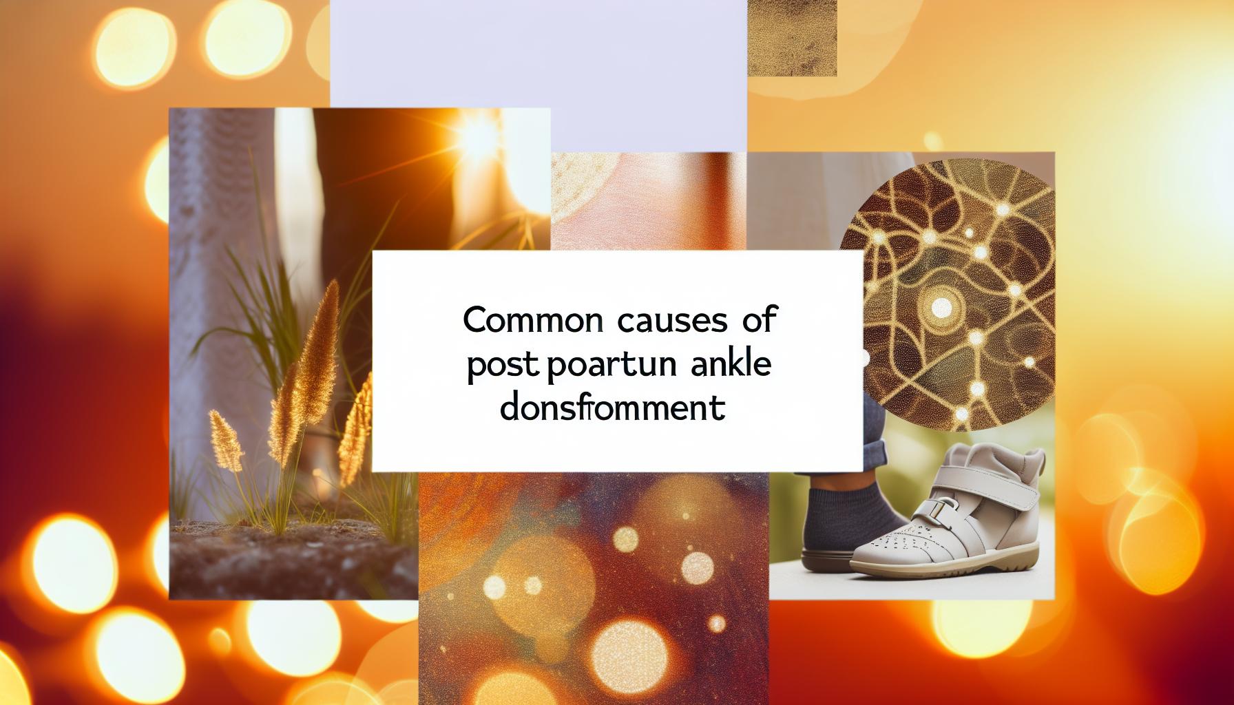 Common Causes of Postpartum Ankle Discomfort