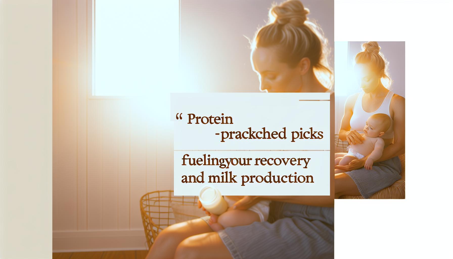 Healthy Snacks Postpartum: Quick Ideas to Keep You Energized 4 Protein-Packed Picks: Fueling Your Recovery and milk Production
